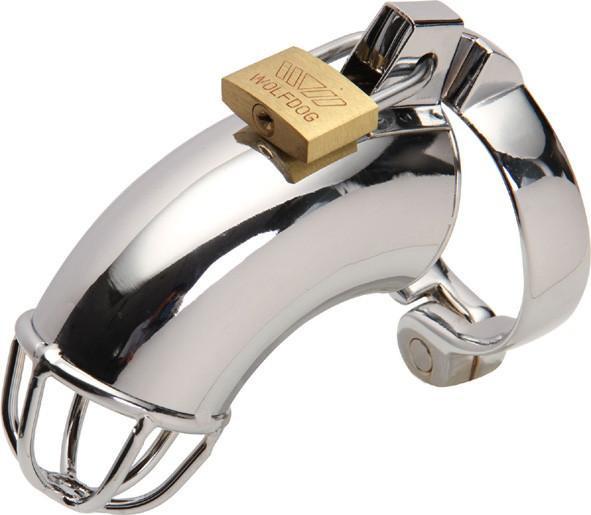 1707HS      Heavy Metal Locking Steel Chrome Cock Cage Chastity Chastity   , Sub-Shop.com Bondage and Fetish Superstore