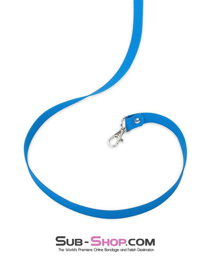 1718MQ      Tantric Blue Vegan Leather Long Leash - MEGA Deal MEGA Deal   , Sub-Shop.com Bondage and Fetish Superstore