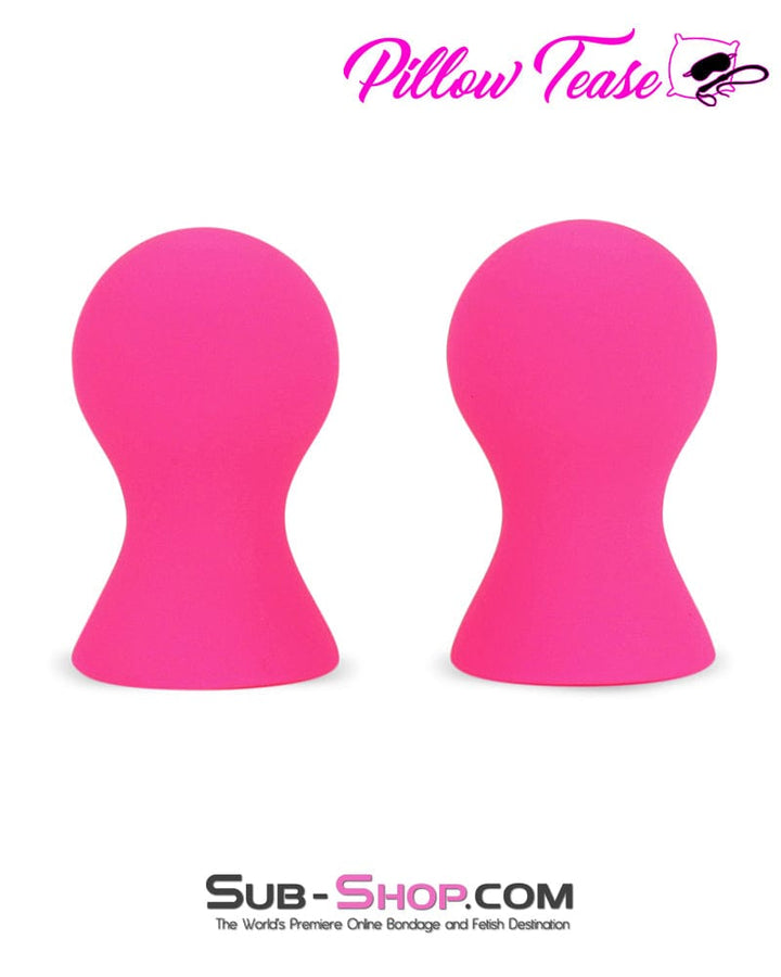 1791M-SIS      Pink Sissy Silicone Nipple Suckers Set Sissy   , Sub-Shop.com Bondage and Fetish Superstore