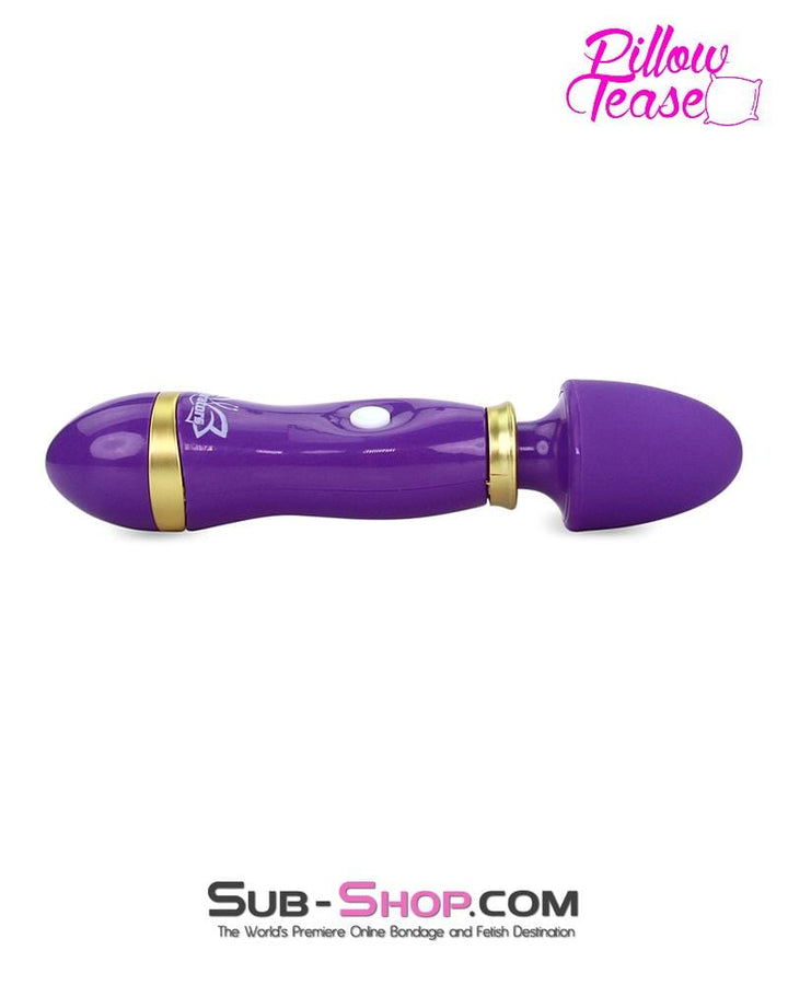 0180M      Purple Mini Mite 12 Function Wand Vibrator Vibrators   , Sub-Shop.com Bondage and Fetish Superstore