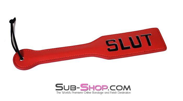 1836LT      SLUT Paddle Slapper   , Sub-Shop.com Bondage and Fetish Superstore