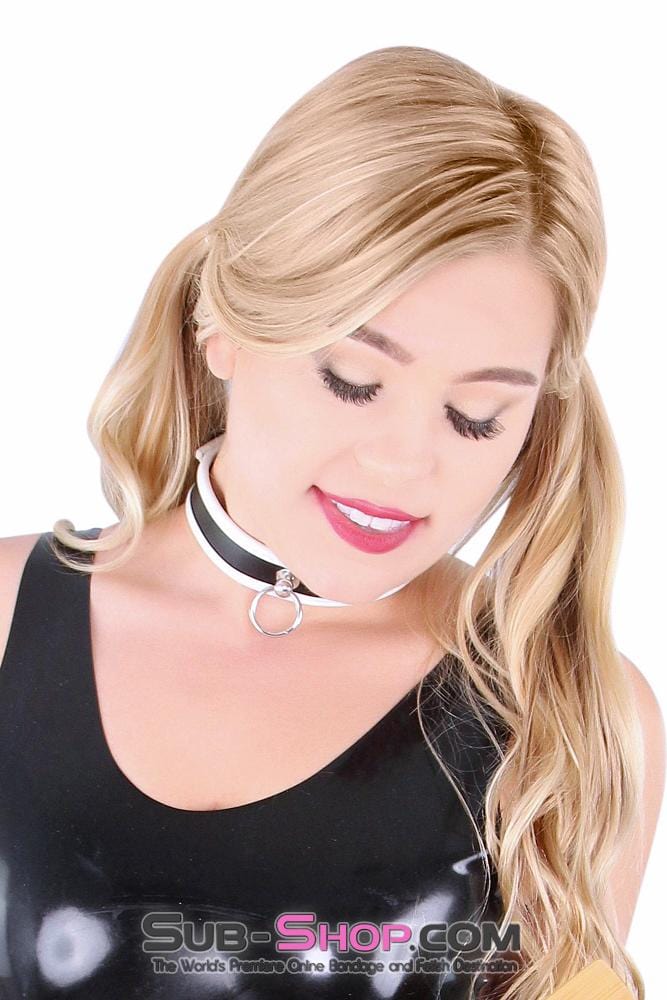 1852RS      White Trimmed Kitten Collar - MEGA Deal MEGA Deal   , Sub-Shop.com Bondage and Fetish Superstore