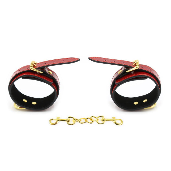 1869MQ      Candy Apple Gold Standard Wrist Cuffs Cuffs   , Sub-Shop.com Bondage and Fetish Superstore