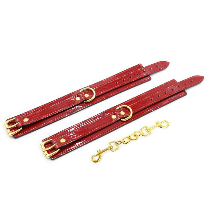 1869MQ      Candy Apple Gold Standard Wrist Cuffs - MEGA Deal MEGA Deal   , Sub-Shop.com Bondage and Fetish Superstore