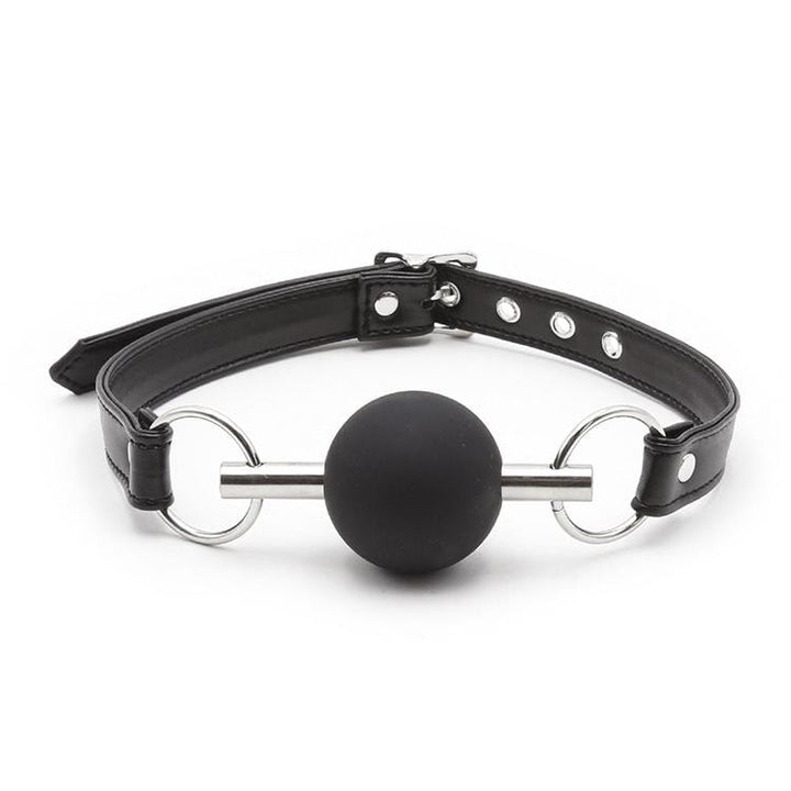 2106MQ      Chomp at the Bit Black Silicone Ball Gag Ballgag   , Sub-Shop.com Bondage and Fetish Superstore