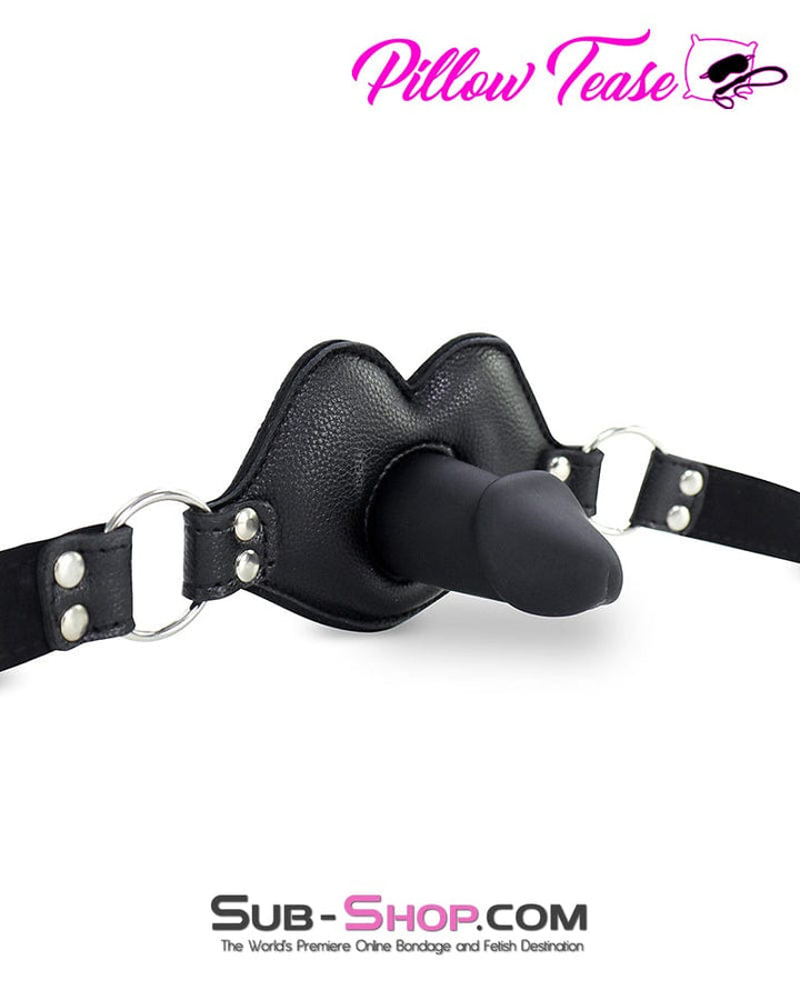 2416M      Addick-tive Black Padded Panel Penis Gag Gags   , Sub-Shop.com Bondage and Fetish Superstore