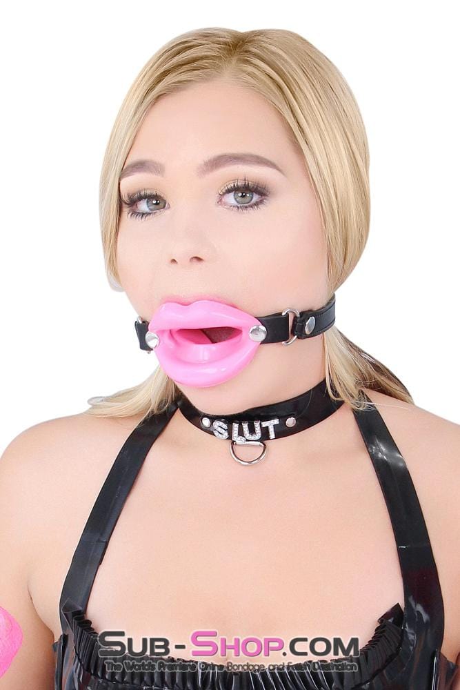 2425M      Bondage Doll Pink Sex Lips Strapped Open Mouth Gag Gags   , Sub-Shop.com Bondage and Fetish Superstore