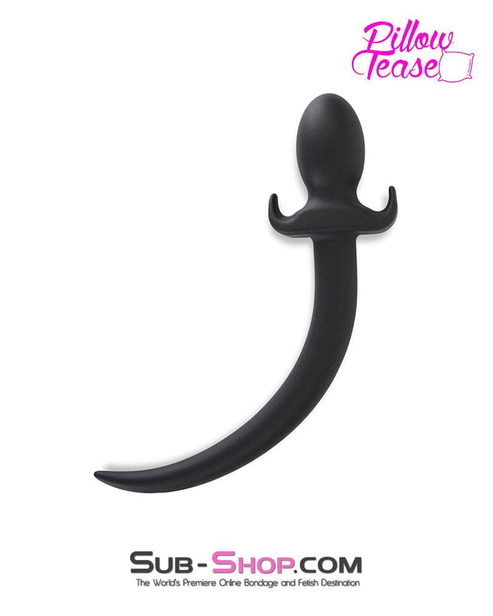 0248M      Puppy Dog Pet Play Silicone Anal Plug Dog Tail, Small Plug Butt Plug   , Sub-Shop.com Bondage and Fetish Superstore