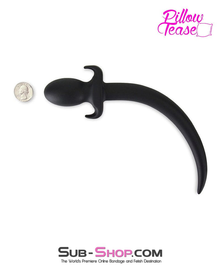 0248M      Puppy Dog Pet Play Silicone Anal Plug Dog Tail, Small Plug Butt Plug   , Sub-Shop.com Bondage and Fetish Superstore