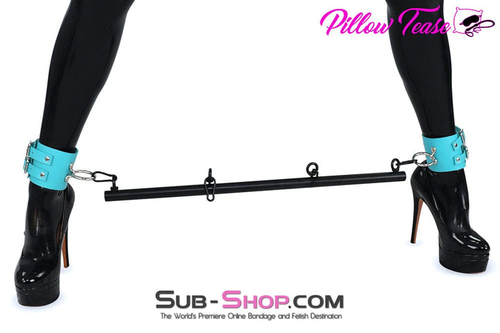 0814DL      ConTRAPtion Black Steel Spreader Bar with 4 Cuff Attachment Clips - MEGA Deal MEGA Deal   , Sub-Shop.com Bondage and Fetish Superstore