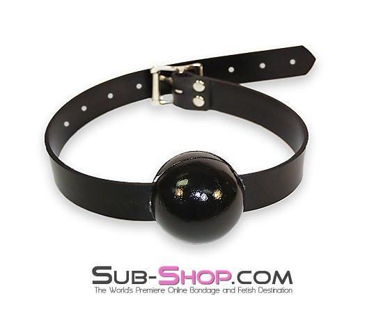 2494A   Rubber Strap 2” Large Ballgag, Black Ball Gags   , Sub-Shop.com Bondage and Fetish Superstore