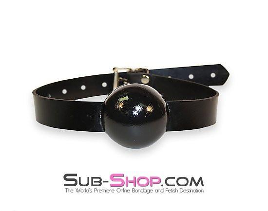 2494A   Rubber Strap 2” Large Ballgag, Black Ball Gags   , Sub-Shop.com Bondage and Fetish Superstore