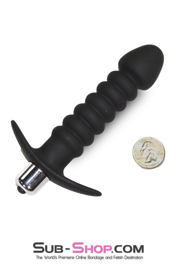 2517M      Ridged Vibrating Silicone Anal Dildo - MEGA Deal MEGA Deal   , Sub-Shop.com Bondage and Fetish Superstore