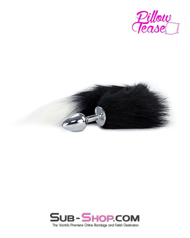 2699MQ      L'il Kitty Mini Steel Butt Plug with Black and White Tail - LAST CHANCE - Final Closeout! MEGA Deal   , Sub-Shop.com Bondage and Fetish Superstore