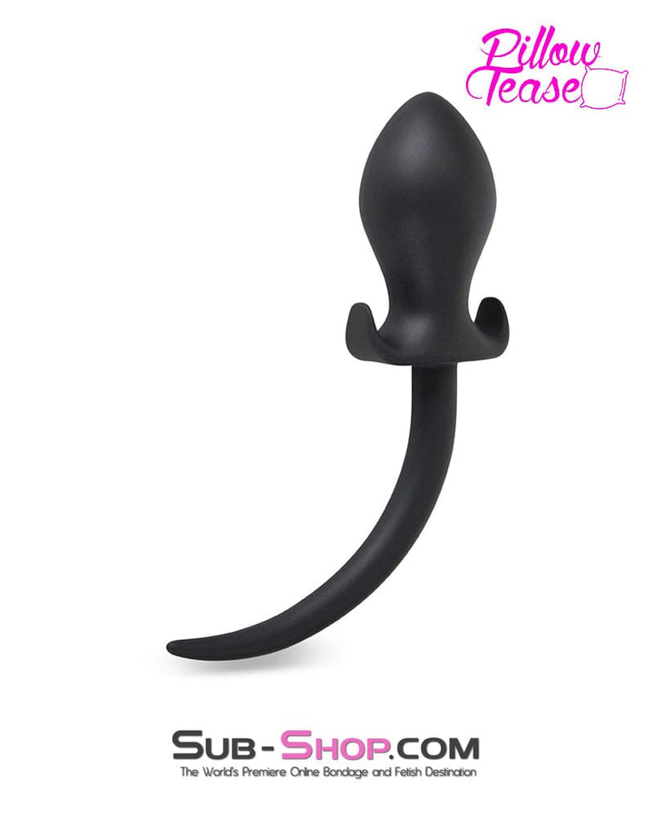 2740M      Puppy Dog Pet Play Silicone Anal Plug Dog Tail, Extra Large Plug Butt Plug   , Sub-Shop.com Bondage and Fetish Superstore