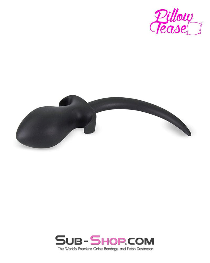 2740M      Puppy Dog Pet Play Silicone Anal Plug Dog Tail, Extra Large Plug Butt Plug   , Sub-Shop.com Bondage and Fetish Superstore