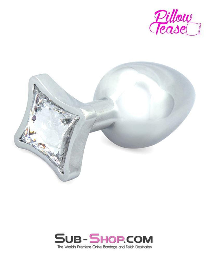 0304E      Small Starburst Crystal Chrome Anal Plug - LAST CHANCE - Final Closeout! MEGA Deal   , Sub-Shop.com Bondage and Fetish Superstore