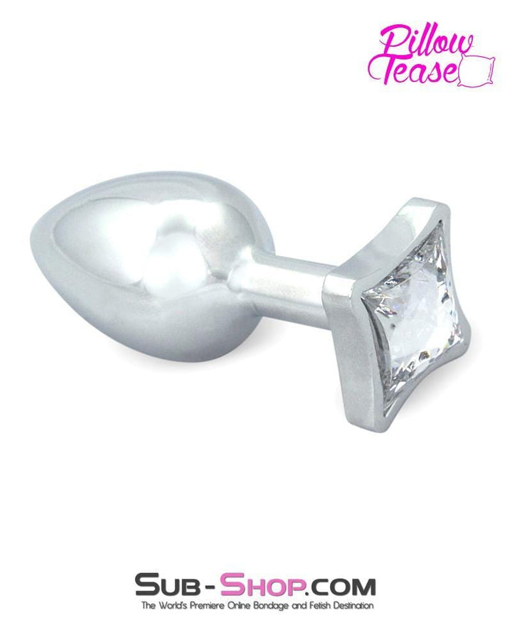 0304E      Small Starburst Crystal Chrome Anal Plug - LAST CHANCE - Final Closeout! MEGA Deal   , Sub-Shop.com Bondage and Fetish Superstore