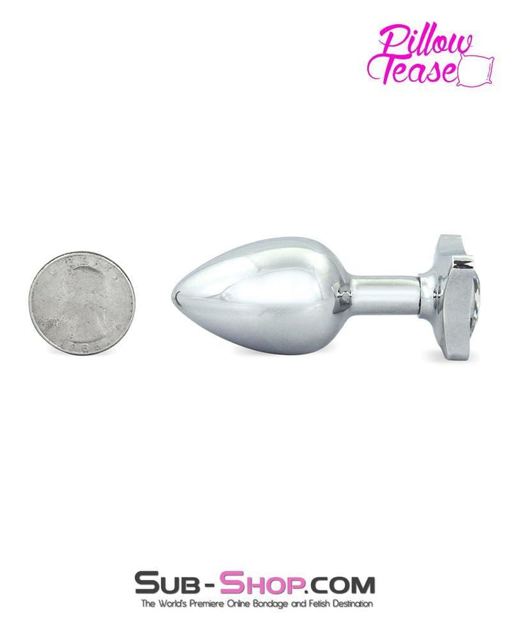 0304E      Small Starburst Crystal Chrome Anal Plug - LAST CHANCE - Final Closeout! MEGA Deal   , Sub-Shop.com Bondage and Fetish Superstore