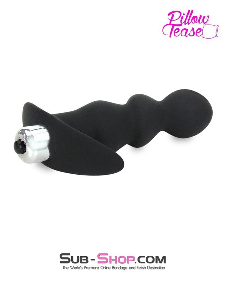 0311E      Rippled Vibrating Silicone Prostate P-Spot Anal Plug - MEGA Deal MEGA Deal   , Sub-Shop.com Bondage and Fetish Superstore