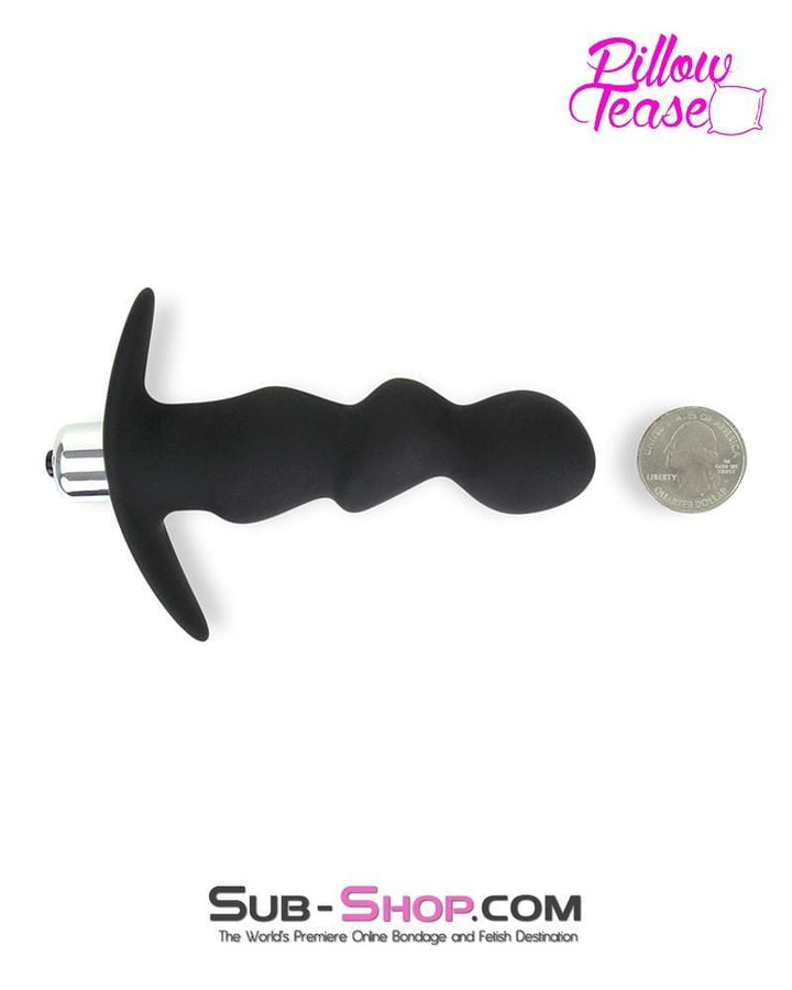 0311E      Rippled Vibrating Silicone Prostate P-Spot Anal Plug - MEGA Deal MEGA Deal   , Sub-Shop.com Bondage and Fetish Superstore