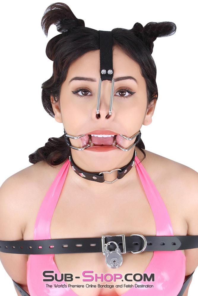 3306MQ      Nose Hook on Adjustable Nylon Strap with Collar Loop Straps   , Sub-Shop.com Bondage and Fetish Superstore