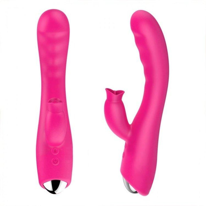 3472M      Rechargeable Warming Multi Function Vibrator with Tounge Clitoral Stimulator Vibrators   , Sub-Shop.com Bondage and Fetish Superstore