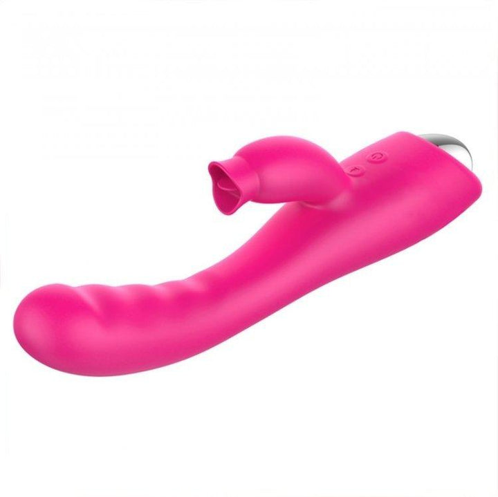 3472M      Rechargeable Warming Multi Function Vibrator with Tounge Clitoral Stimulator Vibrators   , Sub-Shop.com Bondage and Fetish Superstore