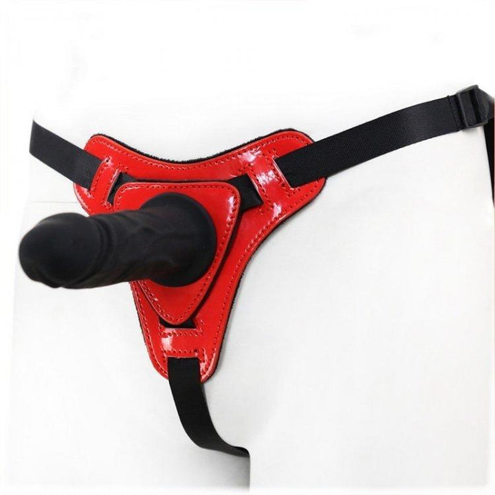 3486M      Big Red Devil Strap-on Harness with Detachable Penis - MEGA Deal MEGA Deal   , Sub-Shop.com Bondage and Fetish Superstore