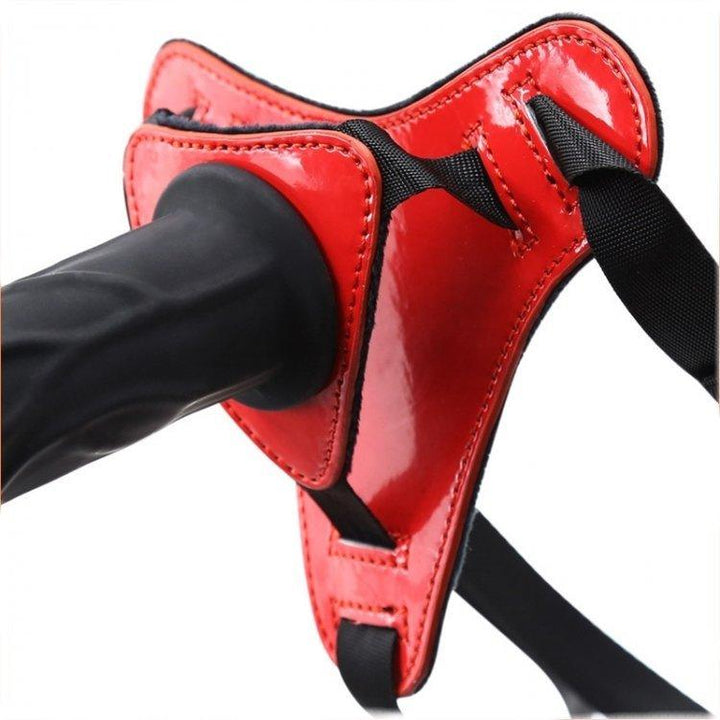 3486M      Big Red Devil Strap-on Harness with Detachable Penis Strap On   , Sub-Shop.com Bondage and Fetish Superstore