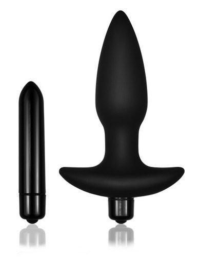 3496M      Booster Rocket Big Black Silicone Vibrating Anal Plug - MEGA Deal! Black Friday Blowout   , Sub-Shop.com Bondage and Fetish Superstore