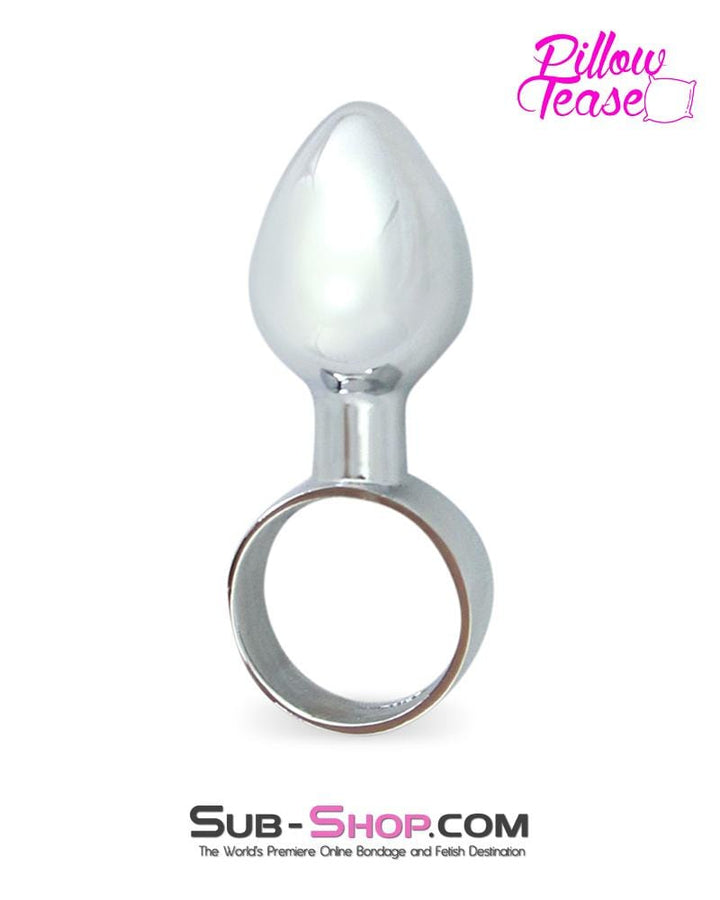 0353E      Small Chrome Butt Plug Ring - LAST CHANCE - Final Closeout! MEGA Deal   , Sub-Shop.com Bondage and Fetish Superstore