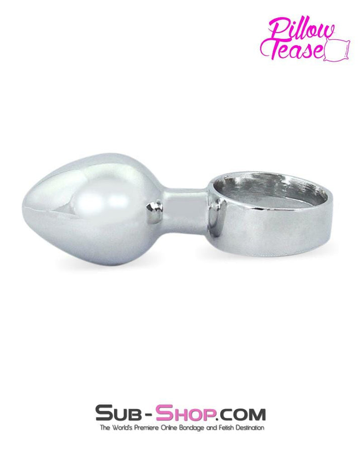 0353E      Small Chrome Butt Plug Ring - LAST CHANCE - Final Closeout! MEGA Deal   , Sub-Shop.com Bondage and Fetish Superstore