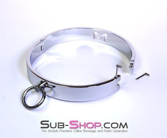 3638BD      Forever My Love, Steel Ownership Collar - MEGA Deal Black Friday Blowout   , Sub-Shop.com Bondage and Fetish Superstore