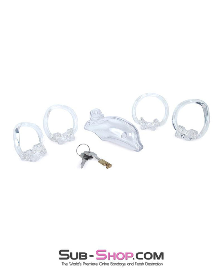 3734M      Bottled Up Clear High Security Male Chastity Device - LAST CHANCE - Final Closeout! MEGA Deal   , Sub-Shop.com Bondage and Fetish Superstore