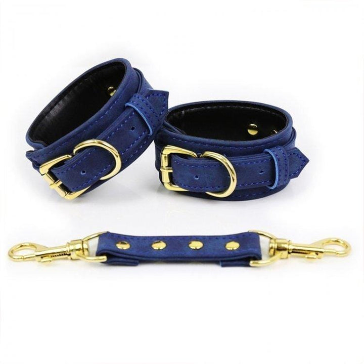 3742M      Midnight Blue Padded Supple Ankle Bondage Cuffs Cuffs   , Sub-Shop.com Bondage and Fetish Superstore