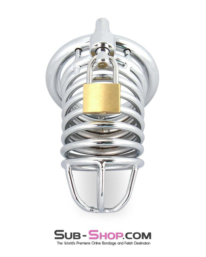 3749M      Cock Blocker Locking Steel Tease and Torment Chastity Cock Cage Chastity   , Sub-Shop.com Bondage and Fetish Superstore