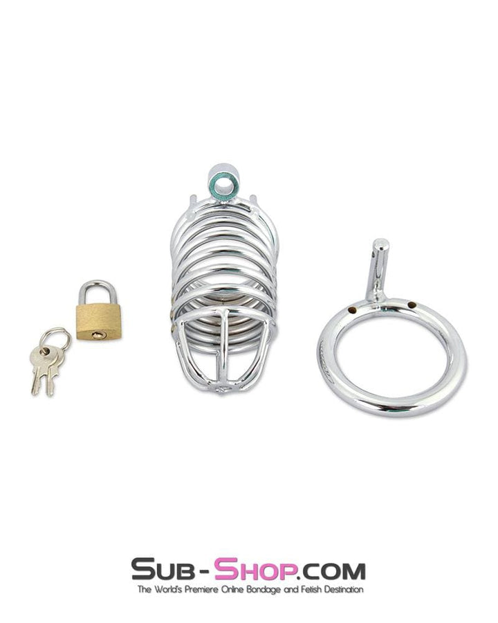 3749M      Cock Blocker Locking Steel Tease and Torment Chastity Cock Cage Chastity   , Sub-Shop.com Bondage and Fetish Superstore