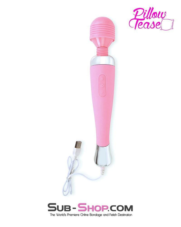 3766E      Waterproof 10 Function USB Rechargeable Pink Fairy Magic Wand Vibrator - LAST CHANCE - Final Closeout! MEGA Deal   , Sub-Shop.com Bondage and Fetish Superstore