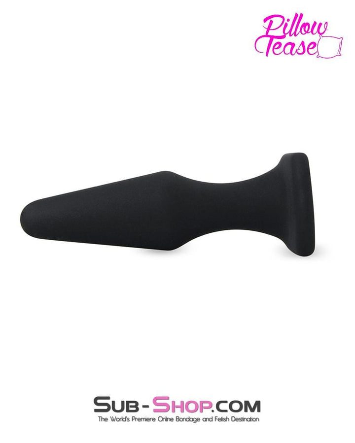 0380E      Small Black Cone Shaped Silicone Butt Plug Anal Toys   , Sub-Shop.com Bondage and Fetish Superstore