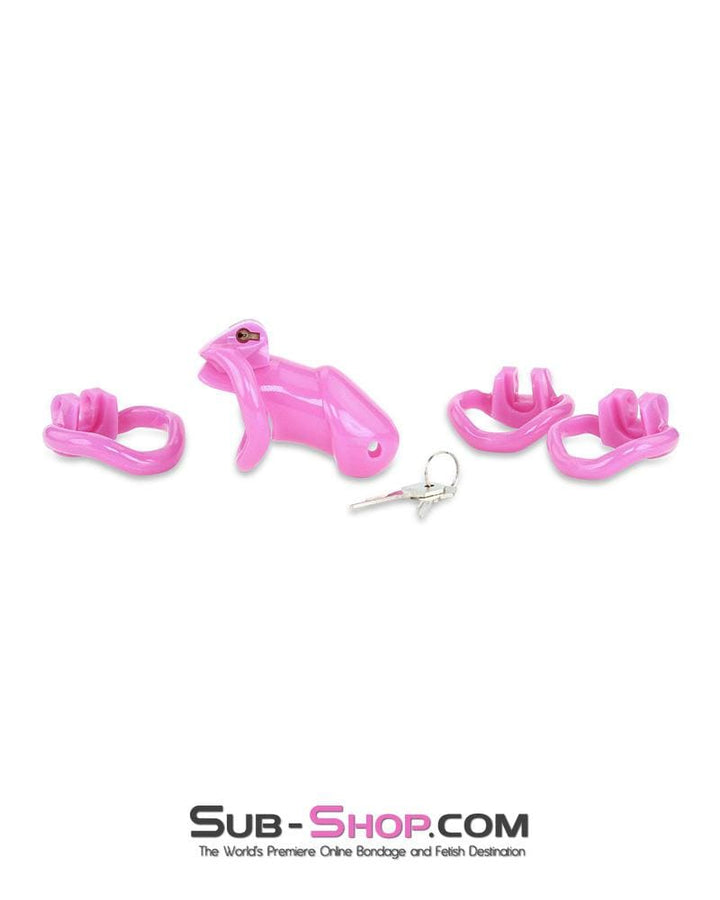 0395AE      Hot Pink Head High Security Male Chastity Sensation Device - MEGA Deal MEGA Deal   , Sub-Shop.com Bondage and Fetish Superstore