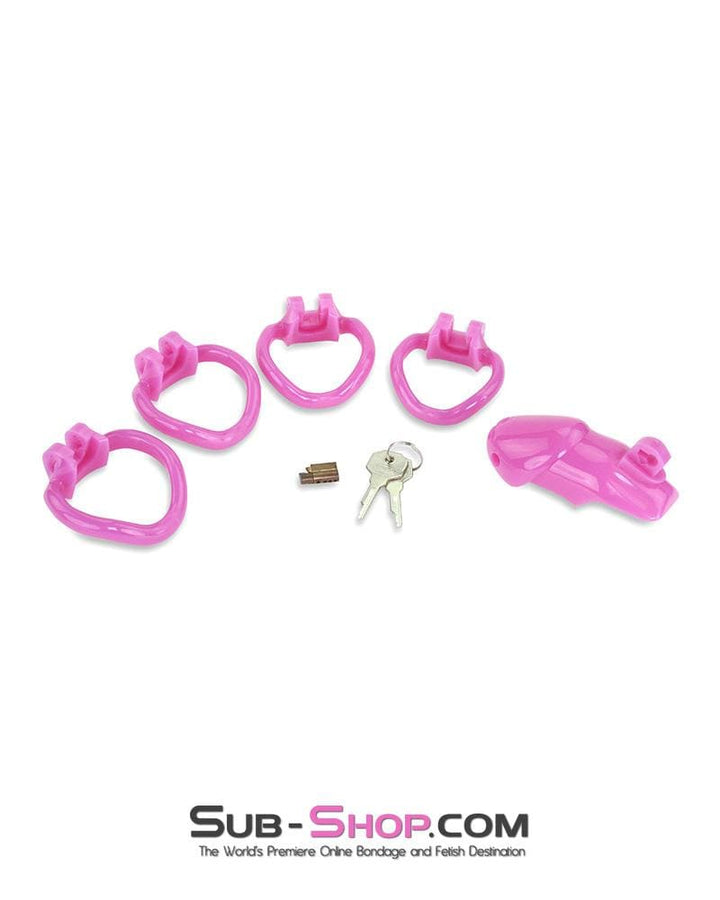 0395AE      Hot Pink Head High Security Male Chastity Sensation Device - MEGA Deal MEGA Deal   , Sub-Shop.com Bondage and Fetish Superstore