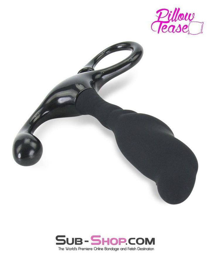 0422E-SIS      Sissy Bitch Black Silicone Prostate Massager Sissy   , Sub-Shop.com Bondage and Fetish Superstore