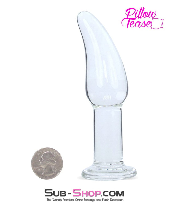 0442E      Flare Tip Glass Anal Plug - LAST CHANCE - Final Closeout! MEGA Deal   , Sub-Shop.com Bondage and Fetish Superstore