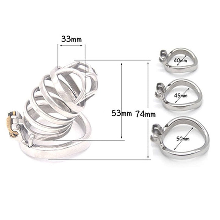 4452M      Rhombic Bend Cock Ring Male Chastity Cock Cage Chastity   , Sub-Shop.com Bondage and Fetish Superstore