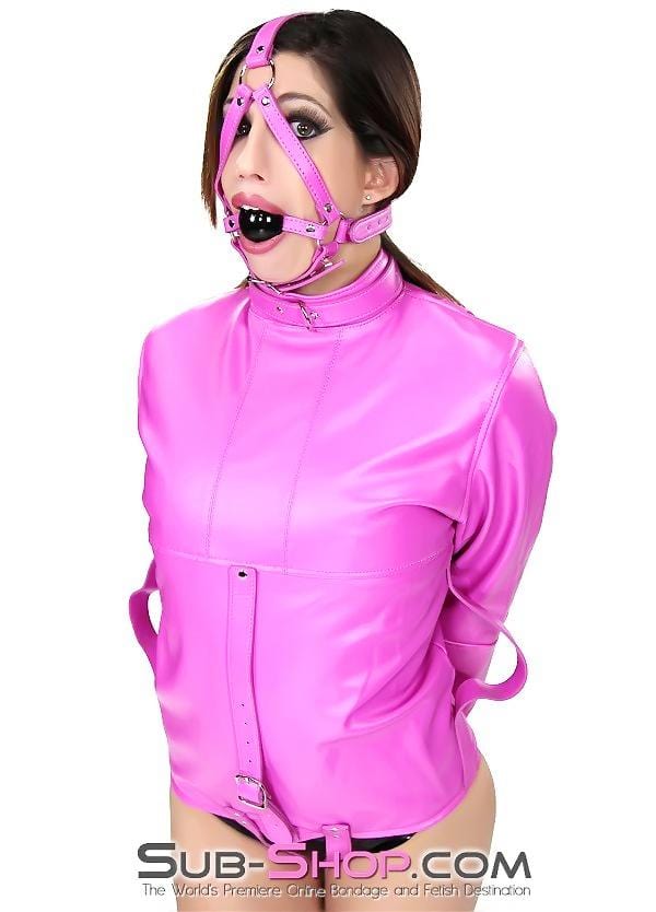 4715RS      Hot Pink Satin Lined Bondage Straitjacket Straitjacket   , Sub-Shop.com Bondage and Fetish Superstore