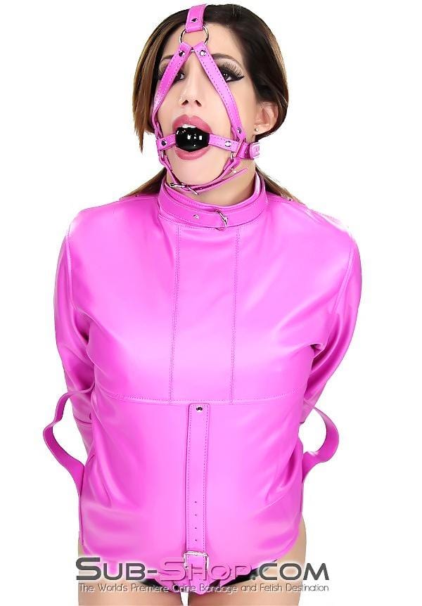 4715RS      Hot Pink Satin Lined Bondage Straitjacket Straitjacket   , Sub-Shop.com Bondage and Fetish Superstore