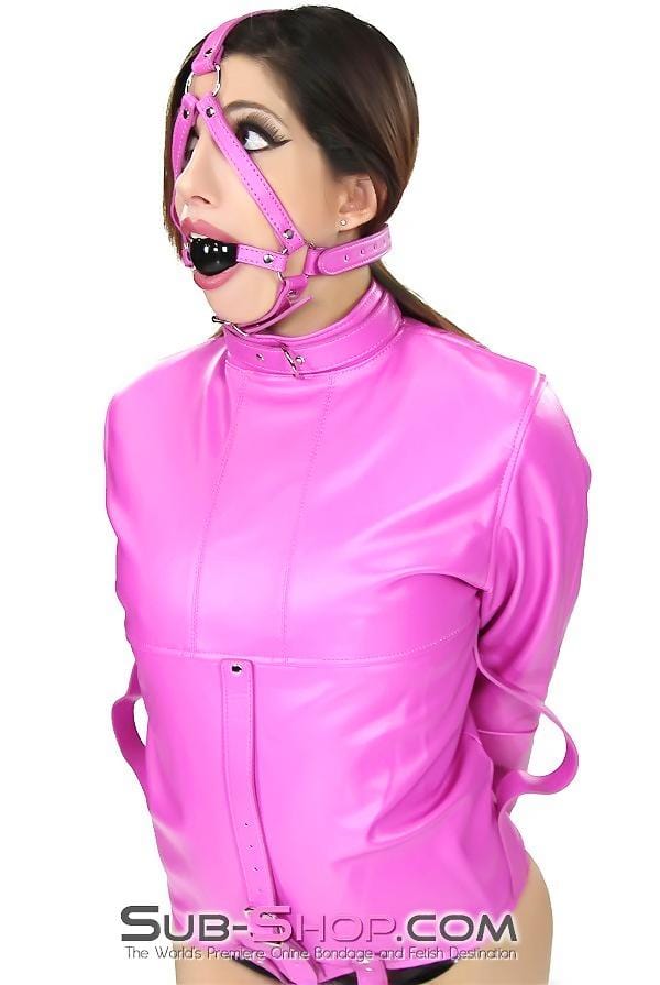 4715RS      Hot Pink Satin Lined Bondage Straitjacket Straitjacket   , Sub-Shop.com Bondage and Fetish Superstore