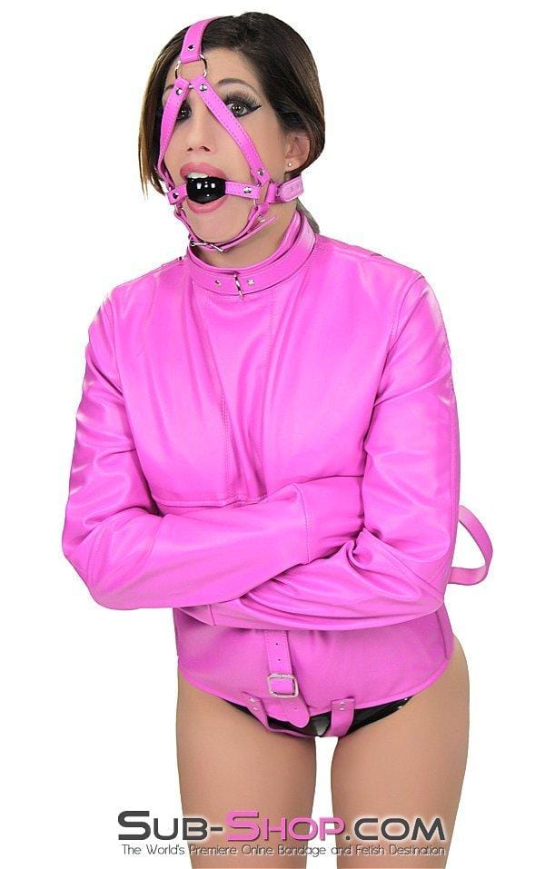 4715RS      Hot Pink Satin Lined Bondage Straitjacket Straitjacket   , Sub-Shop.com Bondage and Fetish Superstore