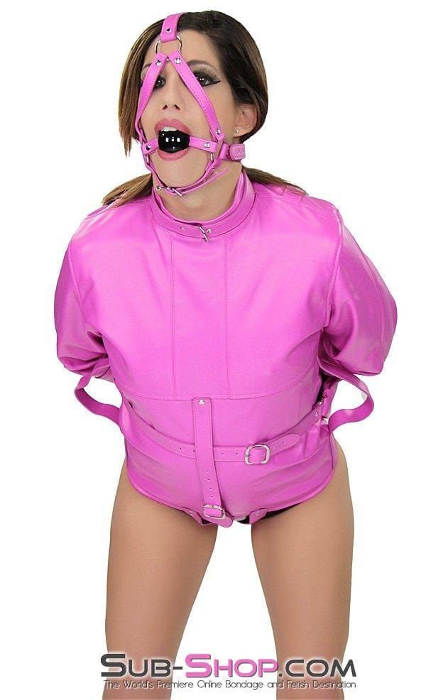 4715RS      Hot Pink Satin Lined Bondage Straitjacket Straitjacket   , Sub-Shop.com Bondage and Fetish Superstore